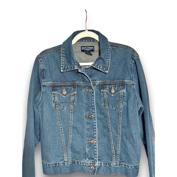 Steve and Barrys Vintage Women's Denim Jacket Blue Jean - Size XL - Picture 2 of 9